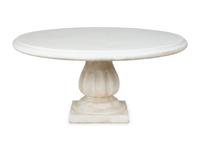 A Neoclassical Style Cast Stone Outdoor Dining Table — 20TH CETNURY