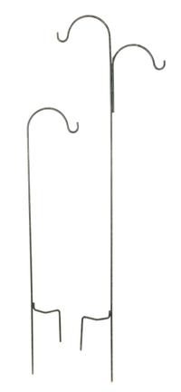 A Set of Twelve Metal Plant Hangers Height 85 1/2 inches.