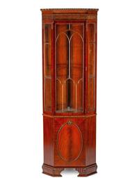 A George III Style Mahogany Corner Cabinet