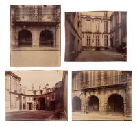 A group of four photographs ( Hôtel de Mainville, place des Vosges 12 , 1911-1912; Hôtel de Canhillac, place des Vosges 14 , 1911-1912; Hôtel de Nevers, 18 rue Seguier , 1908; Hôtel Beauffremont, rue de Grenelle 87 , 1901)
