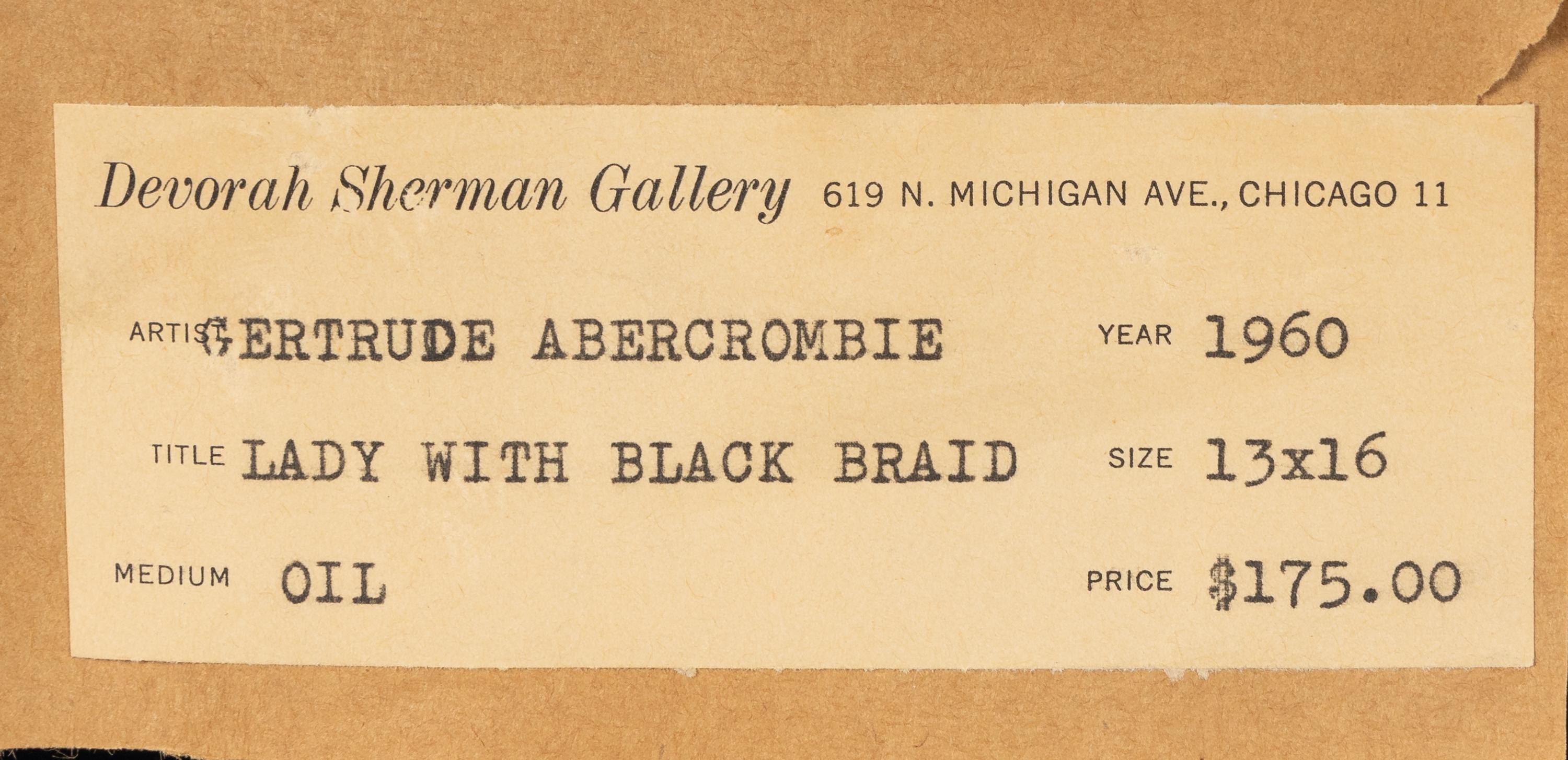 Lady with Black Braid, 1960