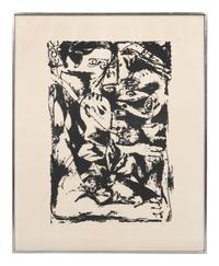 A Pair of Prints from Untitled Portfolio , 1951 (printed in 1964 by Lee Krasner and the Pollock Estate)