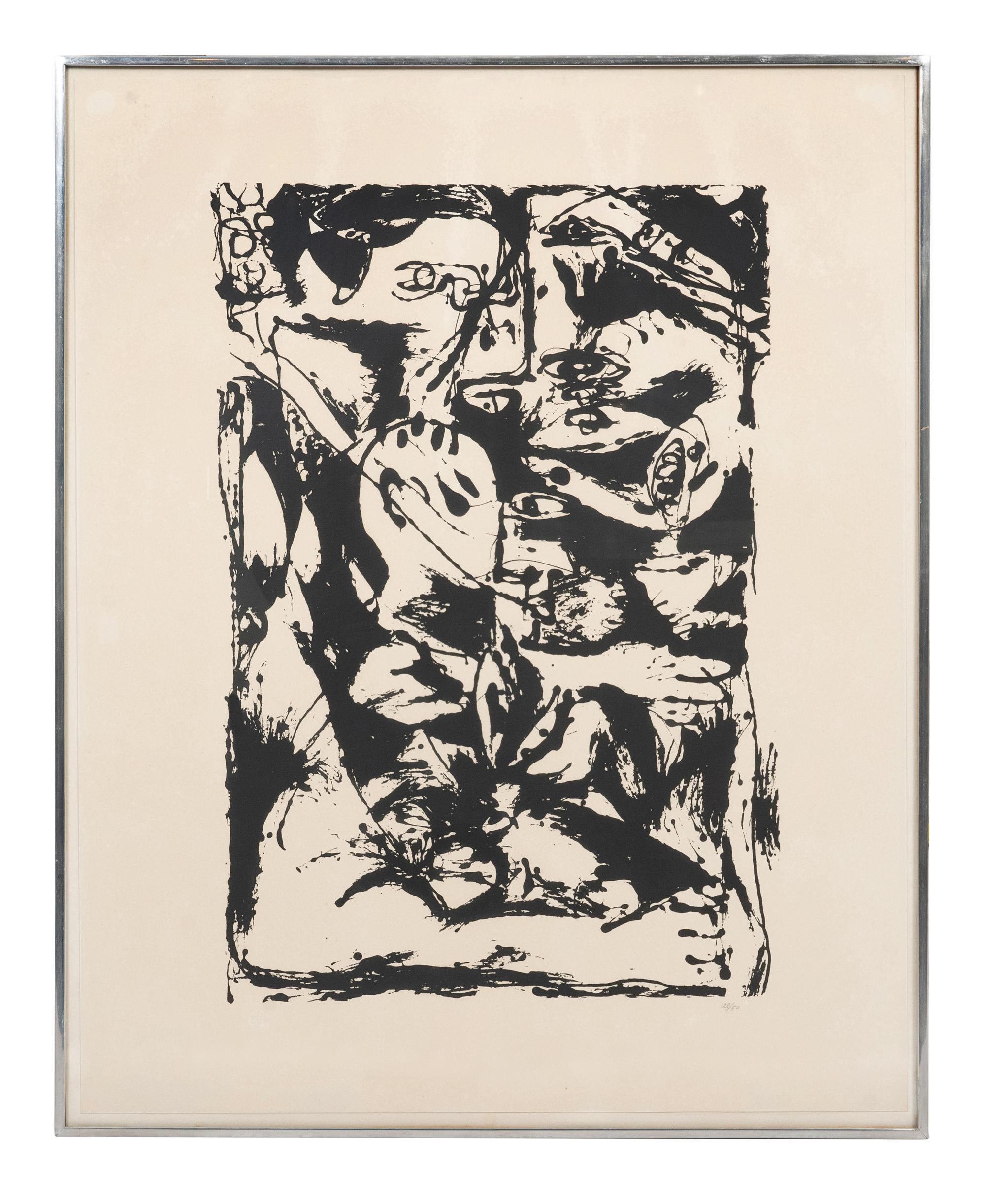 A Pair of Prints from Untitled Portfolio , 1951 (printed in 1964 by Lee Krasner and the Pollock Estate)