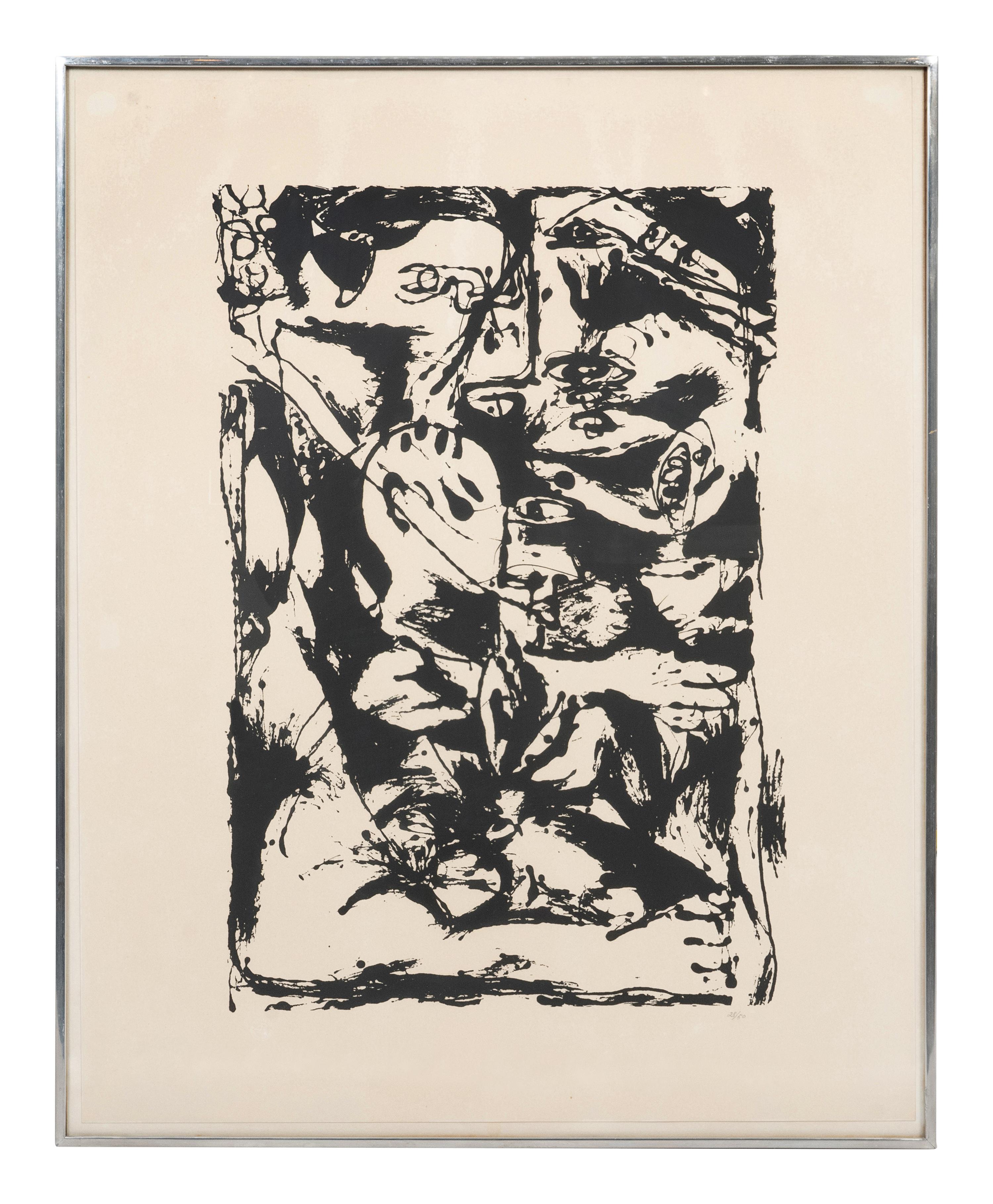 A Pair of Prints from Untitled Portfolio , 1951 (printed in 1964 by Lee Krasner and the Pollock Estate)