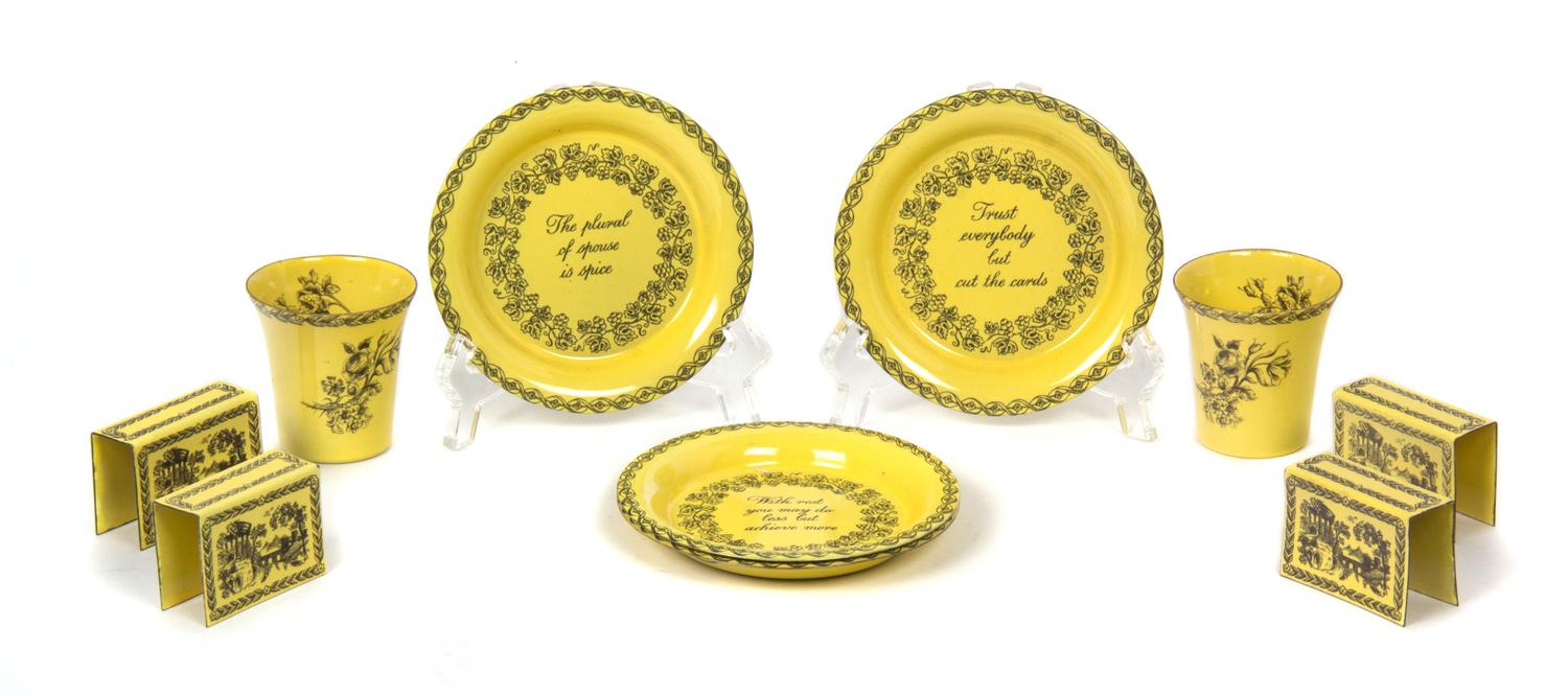 Ten Billston and Battersea Enamel Articles Diameter of plates 4 1/2 inches. — 20TH CENTURY