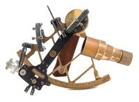 An English Brass and Wood Mounted Sextant Radius of arm 10 inches — COOKE AND HULL, LONDON, EARLY 20TH CENTURY