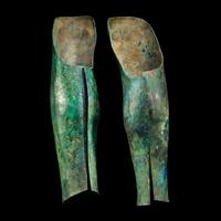 A Pair of Greek Bronze Greaves