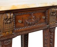 A George III Style Mahogany Marble-Top Sideboard