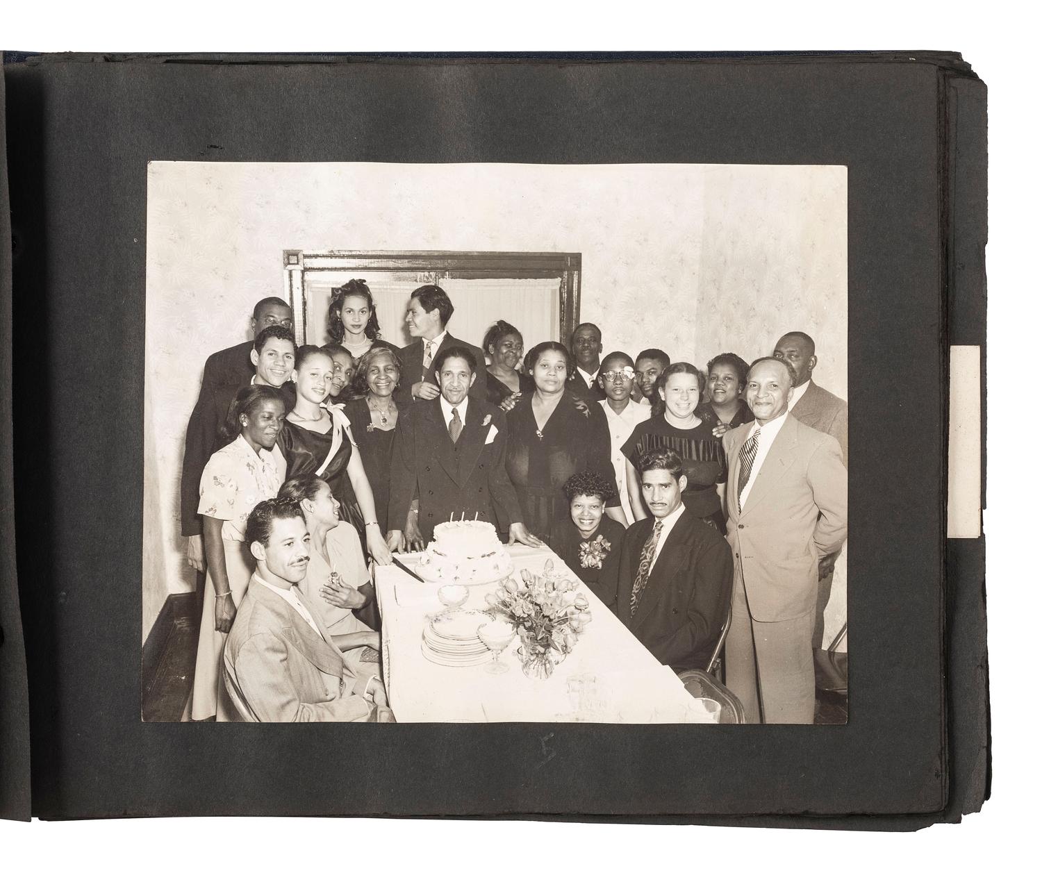 [EARLY PHOTOGRAPHY]. Album containing photos of a multi-generational African American family in Washington, DC. Ca early-to-mid 20th Century.