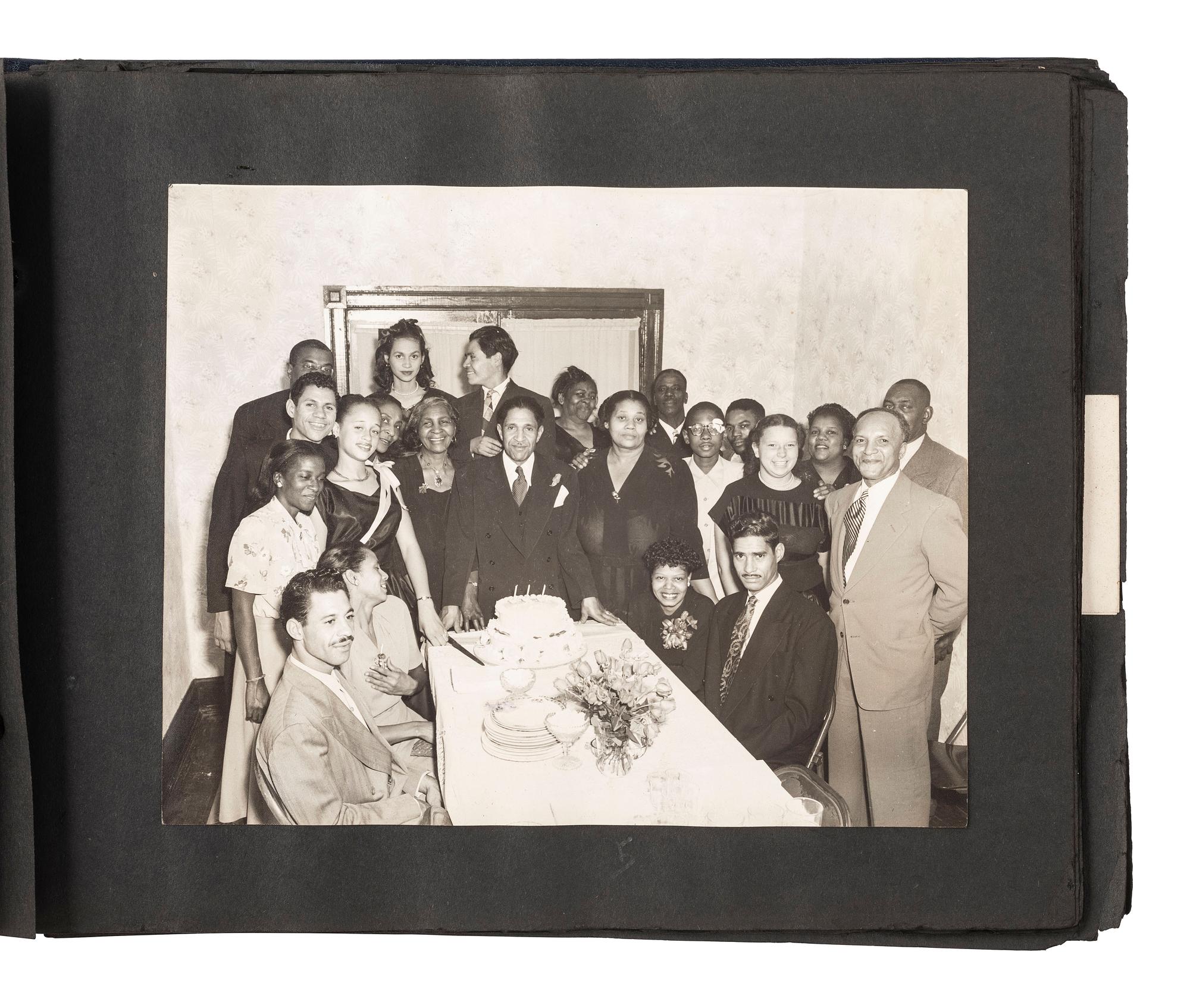 [EARLY PHOTOGRAPHY]. Album containing photos of a multi-generational African American family in Washington, DC. Ca early-to-mid 20th Century.