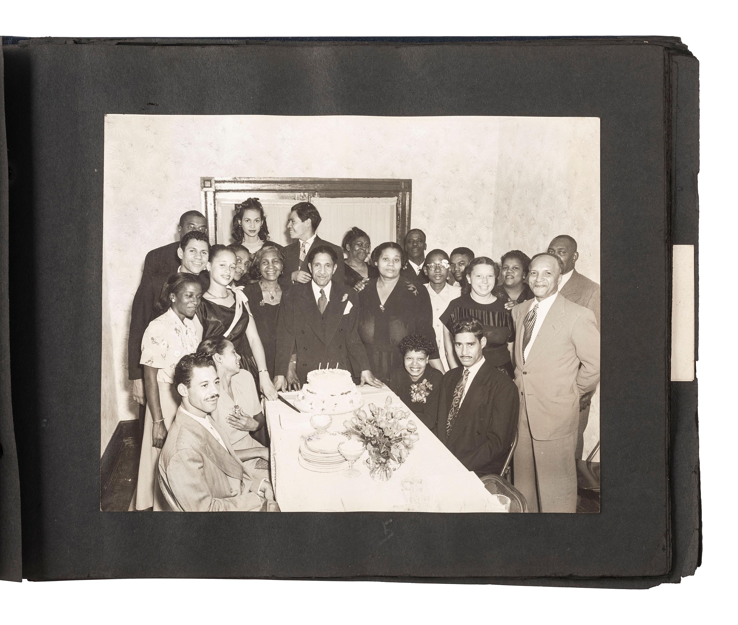 [EARLY PHOTOGRAPHY]. Album containing photos of a multi-generational African American family in Washington, DC. Ca early-to-mid 20th Century.