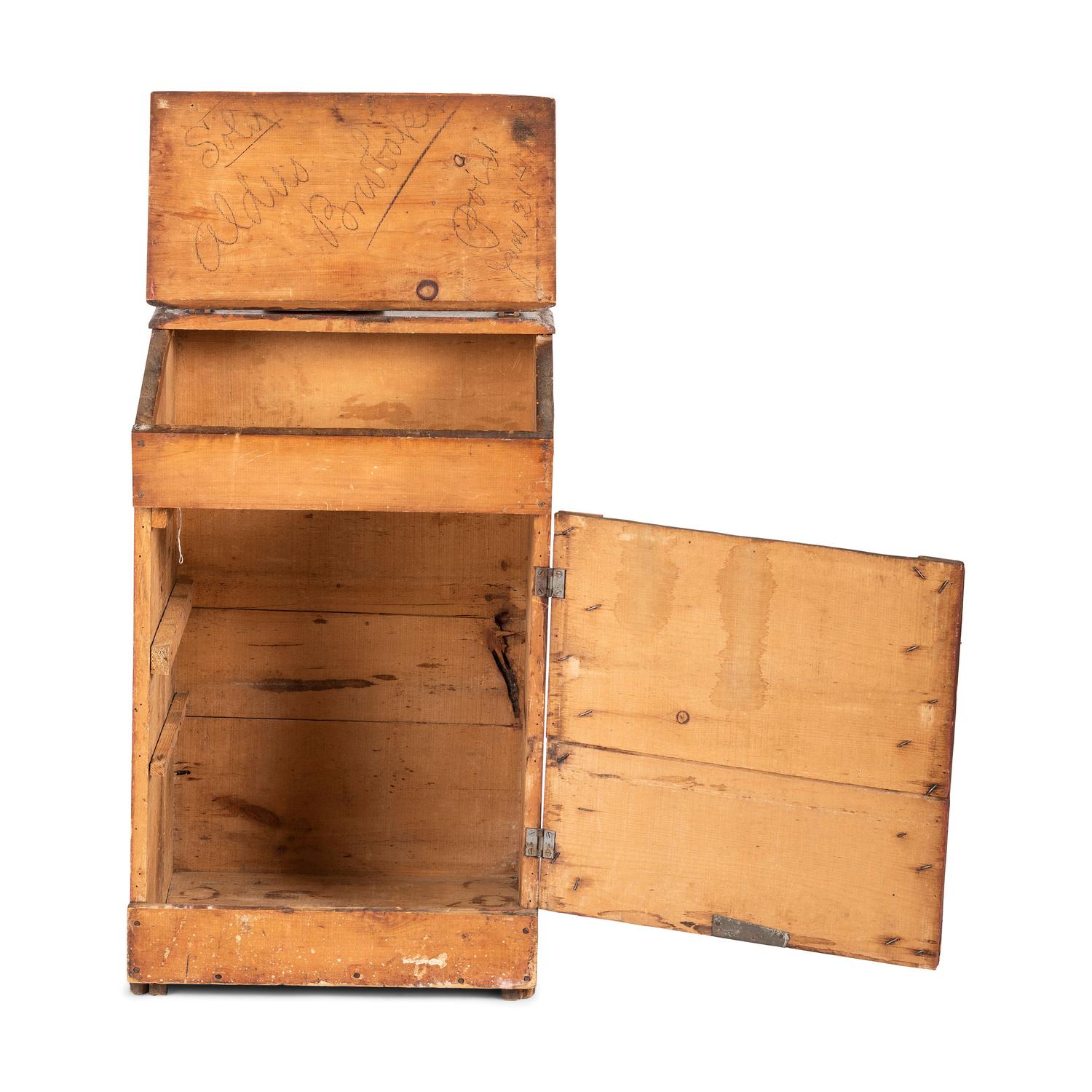A Capital Coffee Painted Wood Store Bin
