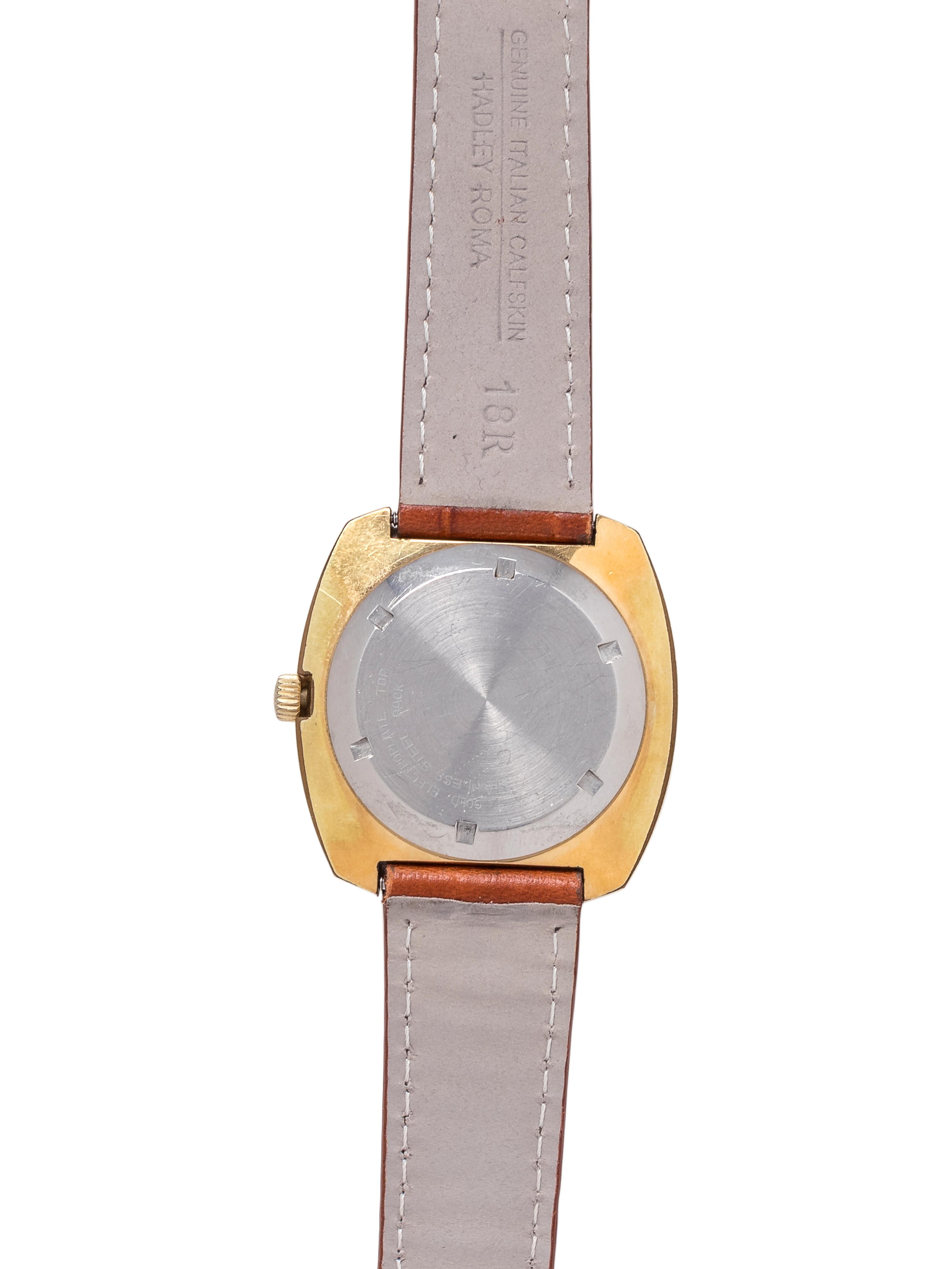 LeCOULTRE, 14K YELLOW GOLD ELECTROPLATE AND STAINLESS STEEL 'MASTER MARINER' WRISTWATCH