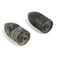 [Civil War]. A pair of Union Army Minié balls salvaged from the Gettysburg Battlefield. 1863.