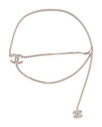 Chanel Silver-Tone Chain CC Belt