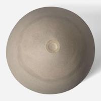 Jennifer Lee (British, b. 1956) "Pale bowl with grey/green speckled band", UK, 1986