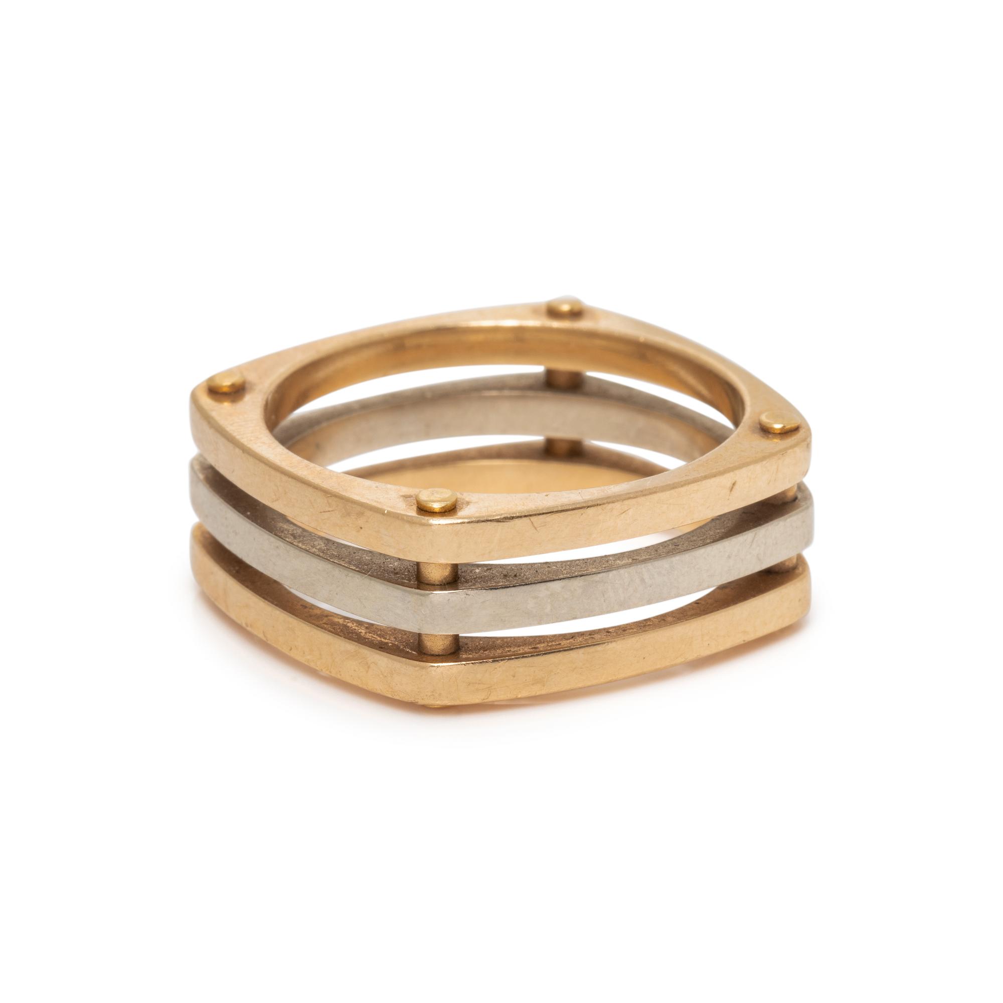TRICOLOR GOLD RING