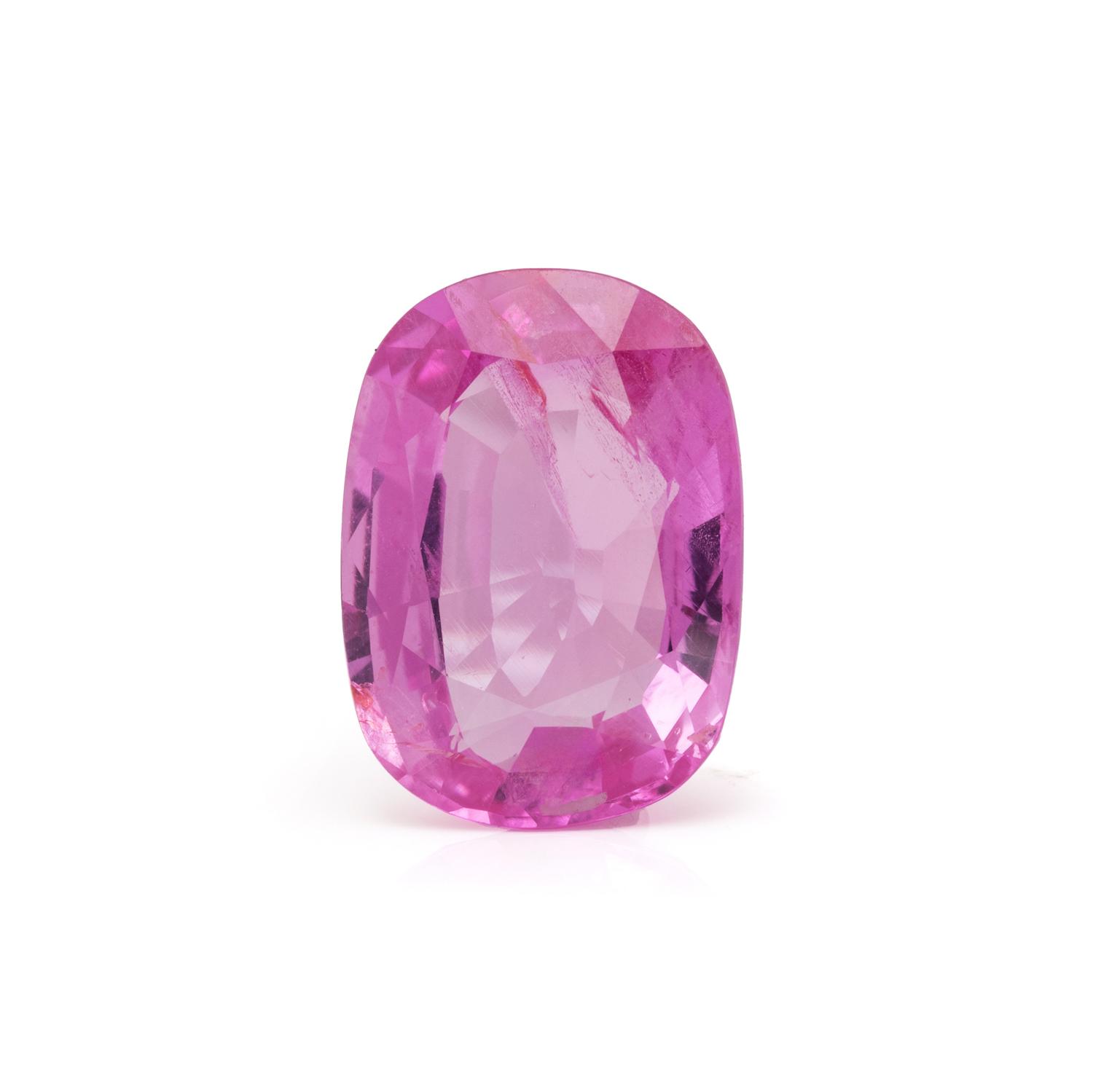 PINK SAPPHIRE AND DIAMOND RING