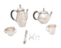 A Georg Jensen Silver Four-Piece Tea and Coffee Service