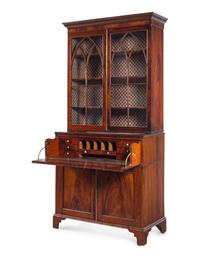A George III Mahogany Secretary Bookcase