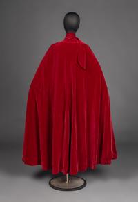 Rare Madeleine Vionnet Haute Couture Velvet Cape,1929-30