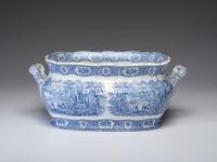An English Blue and White Transferware Foot Bath