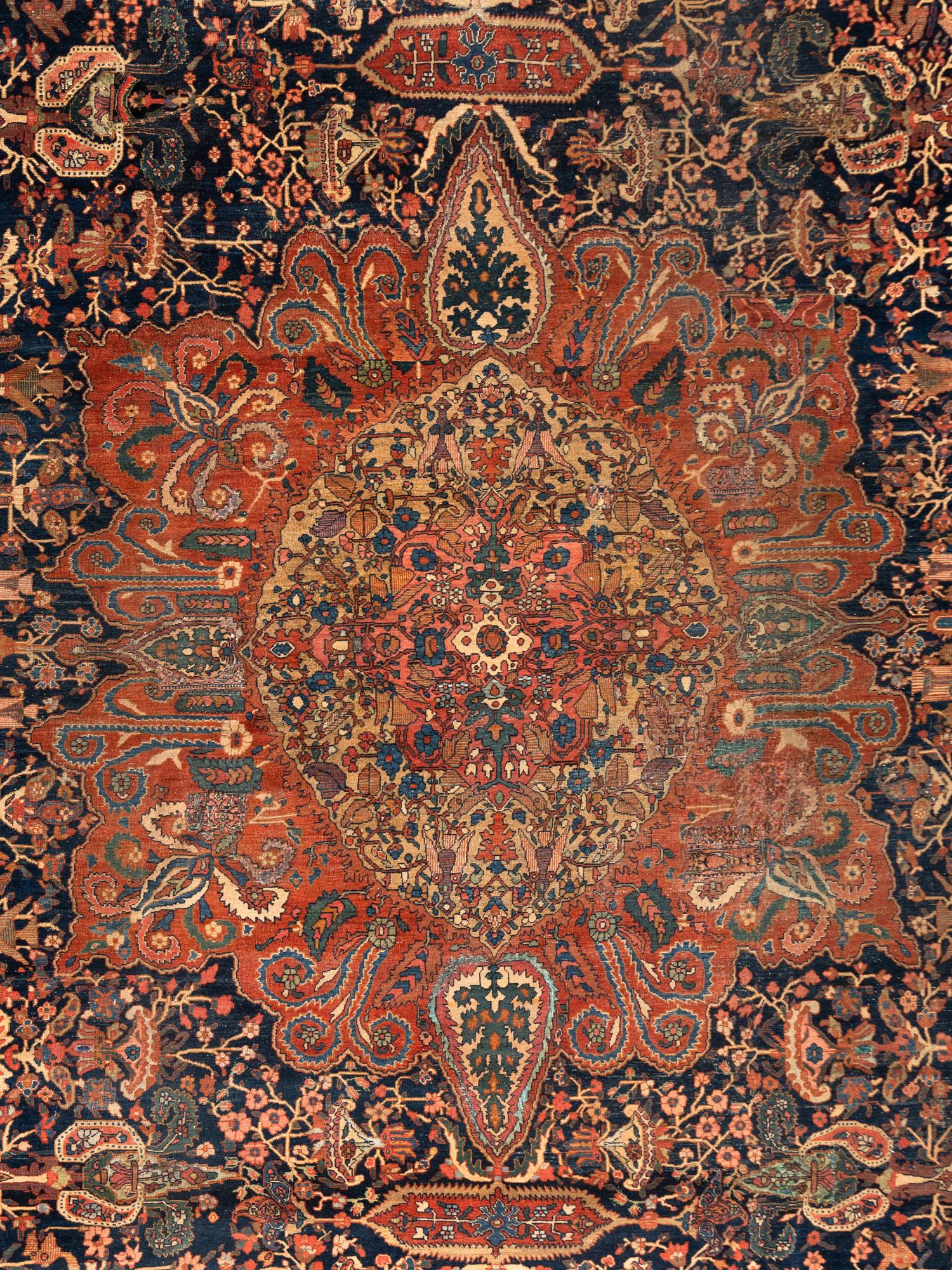 A Fereghan Sarouk Wool Rug
