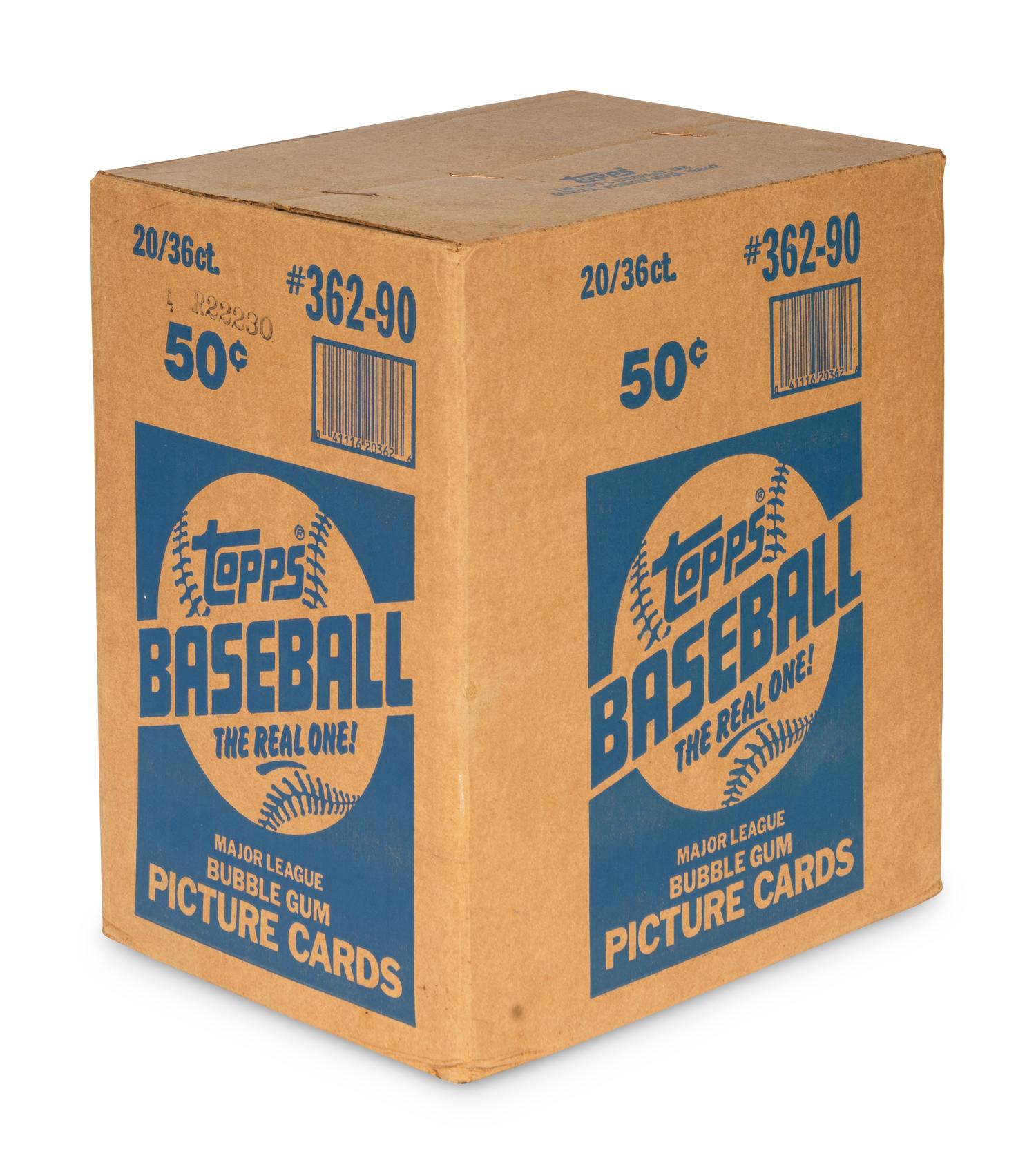 A Factory Case of 1990 Topps Baseball Cards (20 Boxes / Frank Thomas Rookie)