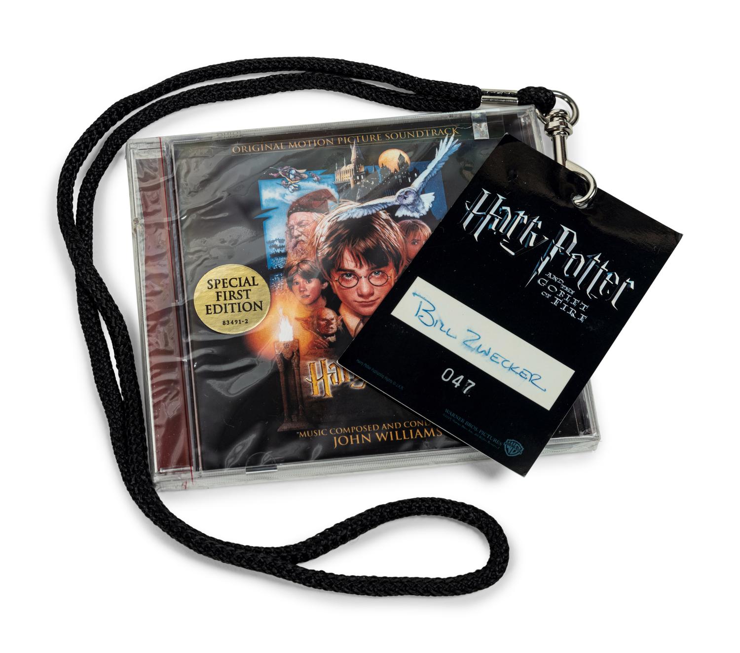 (Film Memorabilia) A group of 14 pieces of memorabilia from the Harry Potter film franchise, comprising: