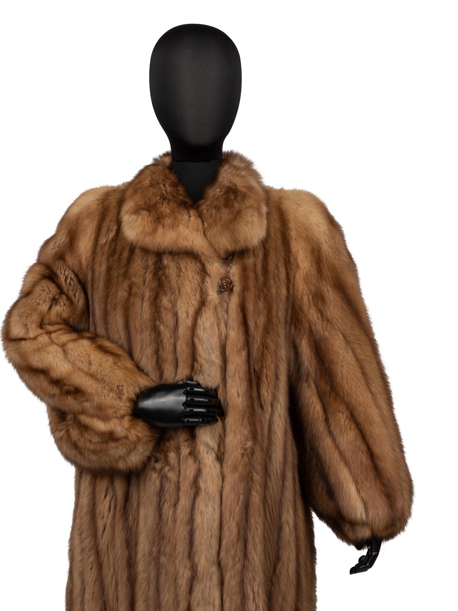 Golden Sable Fur Coat, 1990-2000s