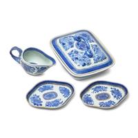 A Group of Four Chinese Export Porcelain Fitzhugh Tablewares