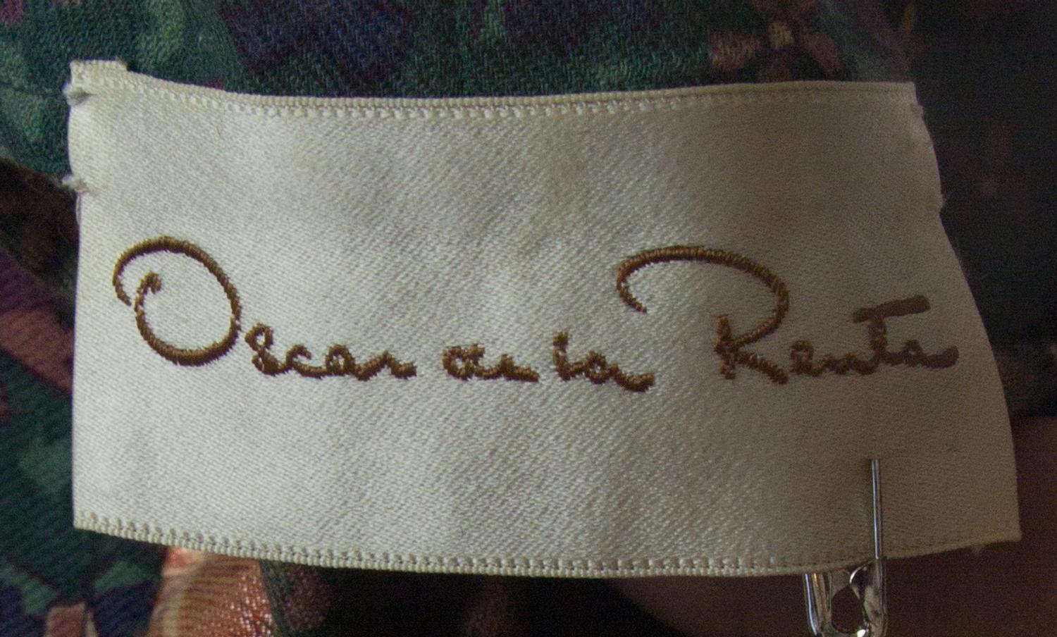 An Oscar de la Renta Multicolor Wool Skirt Ensemble, Skirt size 4.
