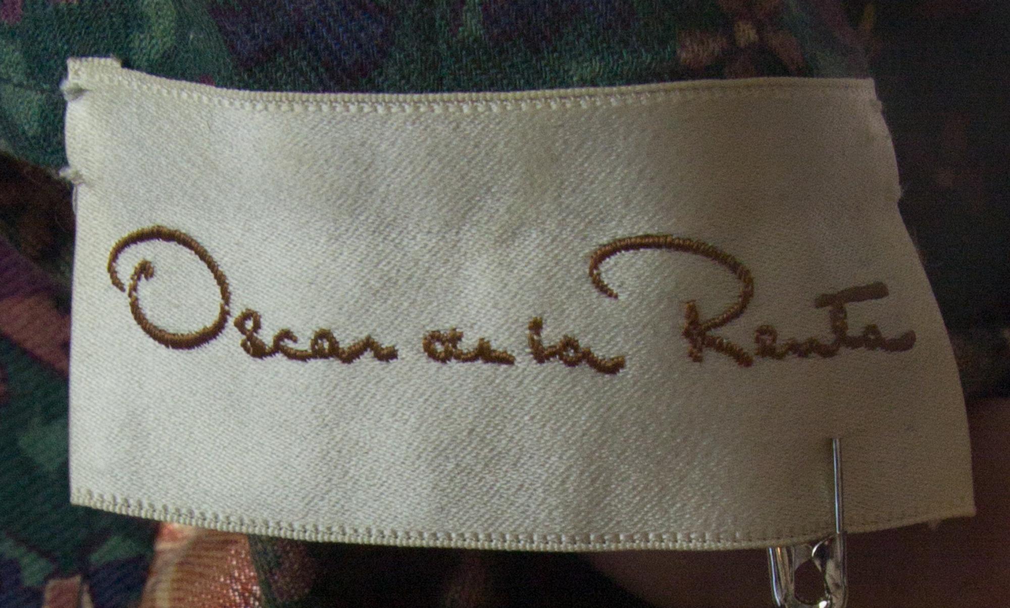 An Oscar de la Renta Multicolor Wool Skirt Ensemble, Skirt size 4.