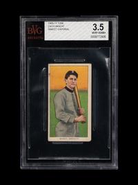 A 1909-11 T206 Sweet Caporal Zach Wheat Baseball Card (BVG 3.5 VG+)