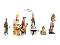 Four Marx Tin Lithograph Windup Toys