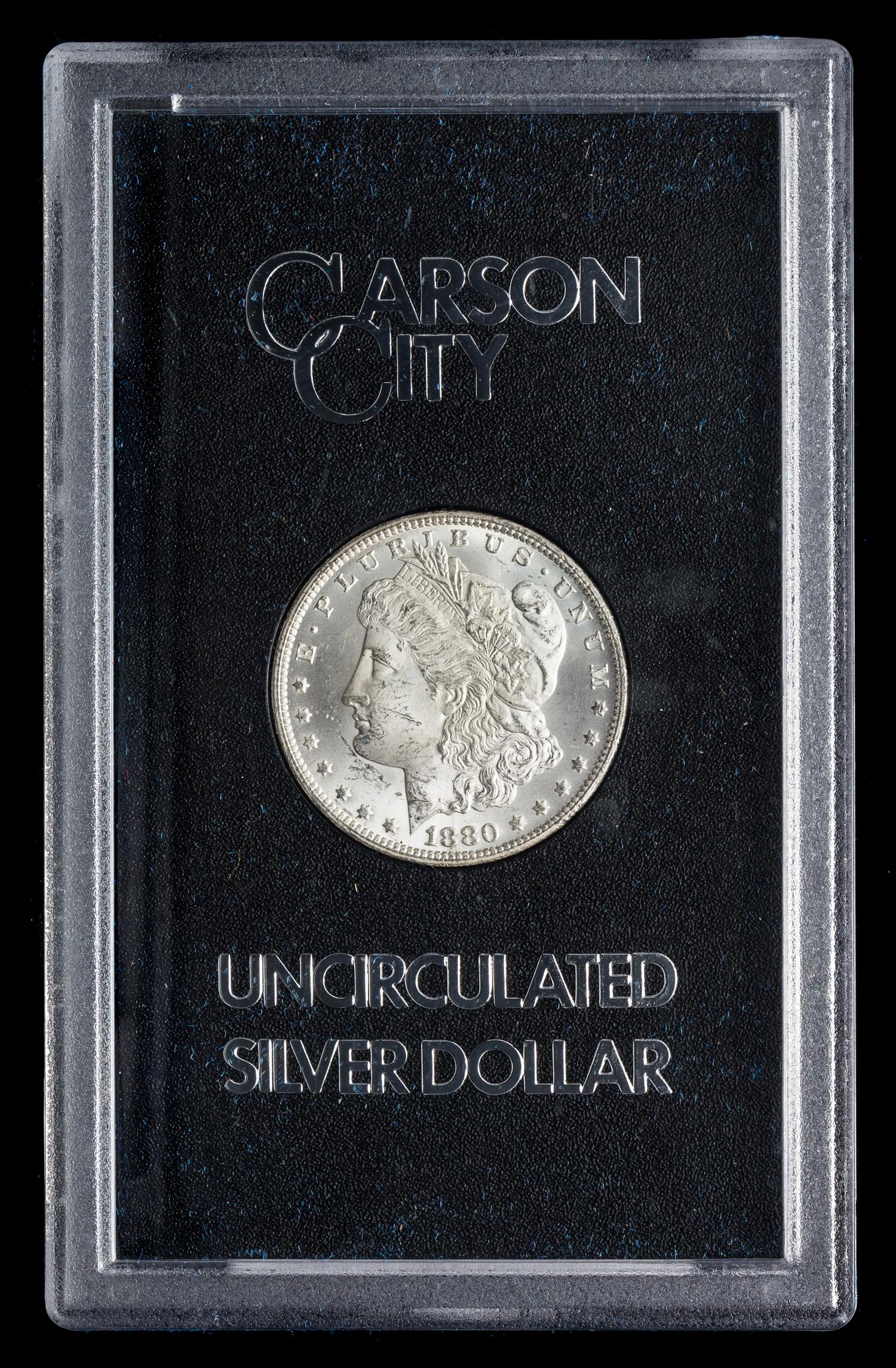 A United States 1880-CC GSA: Morgan Silver Dollar Coin