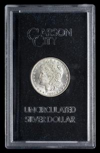 A United States 1880-CC GSA: Morgan Silver Dollar Coin