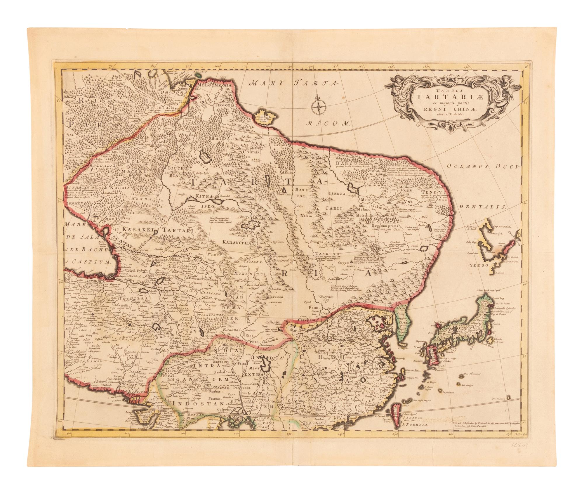 [MAPS]. A pair of 17th century engraved maps, comprising: