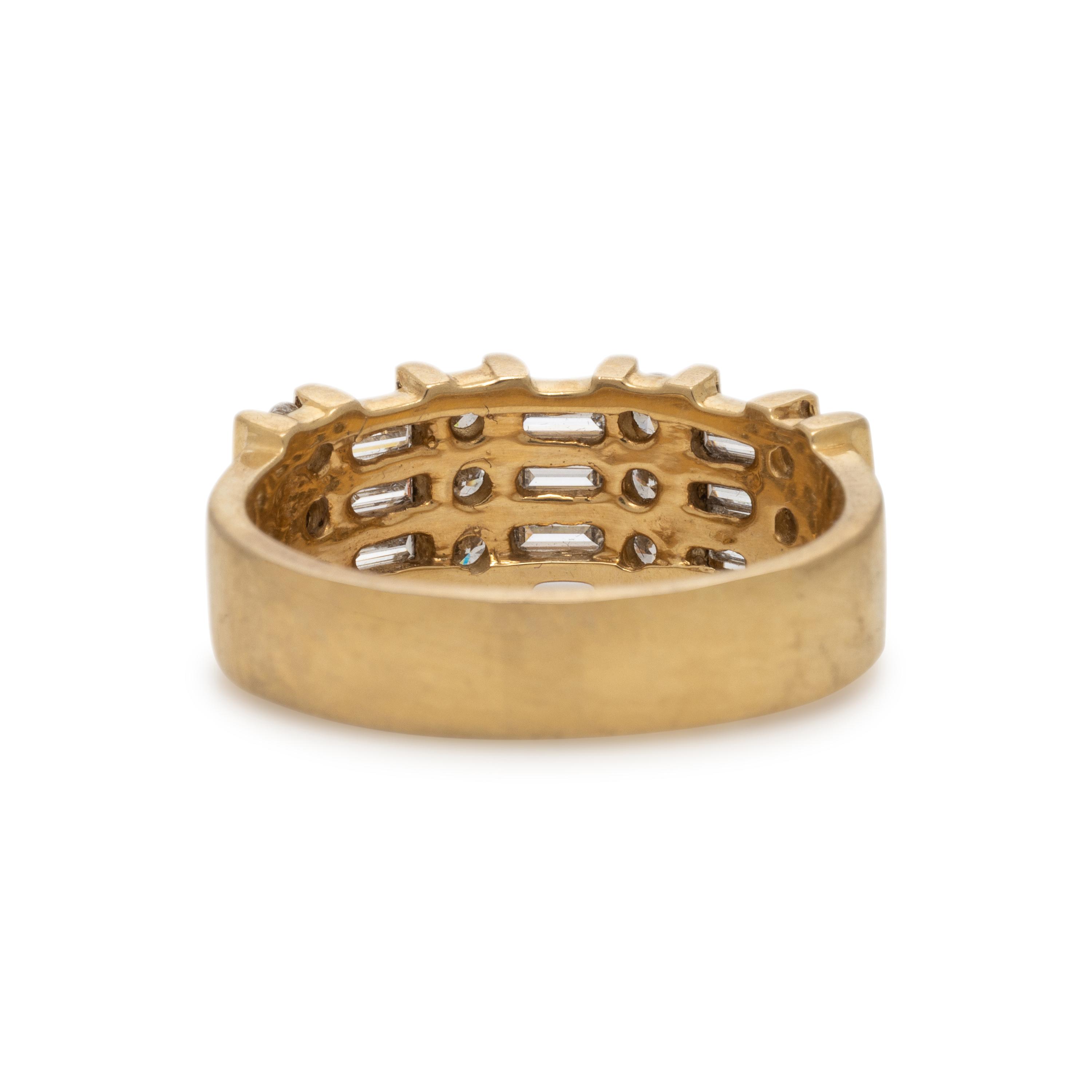 Yellow Gold and Diamond Ring
