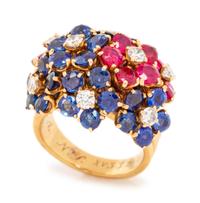 Van Cleef & Arpels, Sapphire, Ruby and Diamond Ring