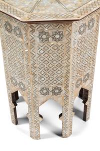 A Pair of Levantine Mother-of-Pearl Inlaid Octagonal Tables
