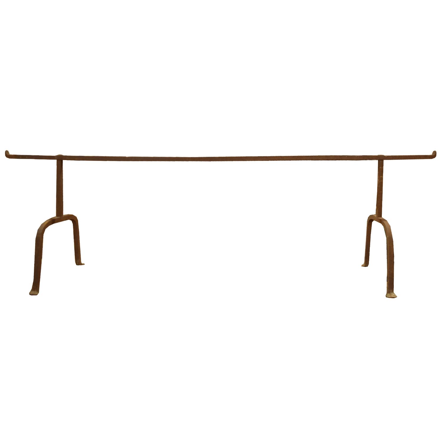 A Pair of Wrought Iron Bed Bases 86" W x 16" D x 19.25" H — Italy, 20th Century