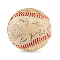A 1948 Sioux City Soos Team Signed Autograph Baseball (JSA Auction Letter)