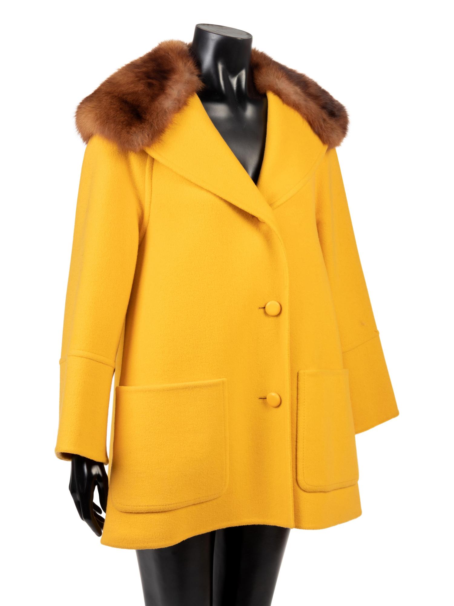 Christian Dior Haute Couture Coat Trimmed with Fur, Autumn/Winter 1972