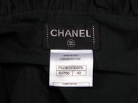 Chanel, Black Zip-Up Jacket & Cotton Blouse