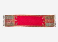 A Chinese “Dragon” Robe Fragment and An Indian or Kashmiri Embroidered Shawl
