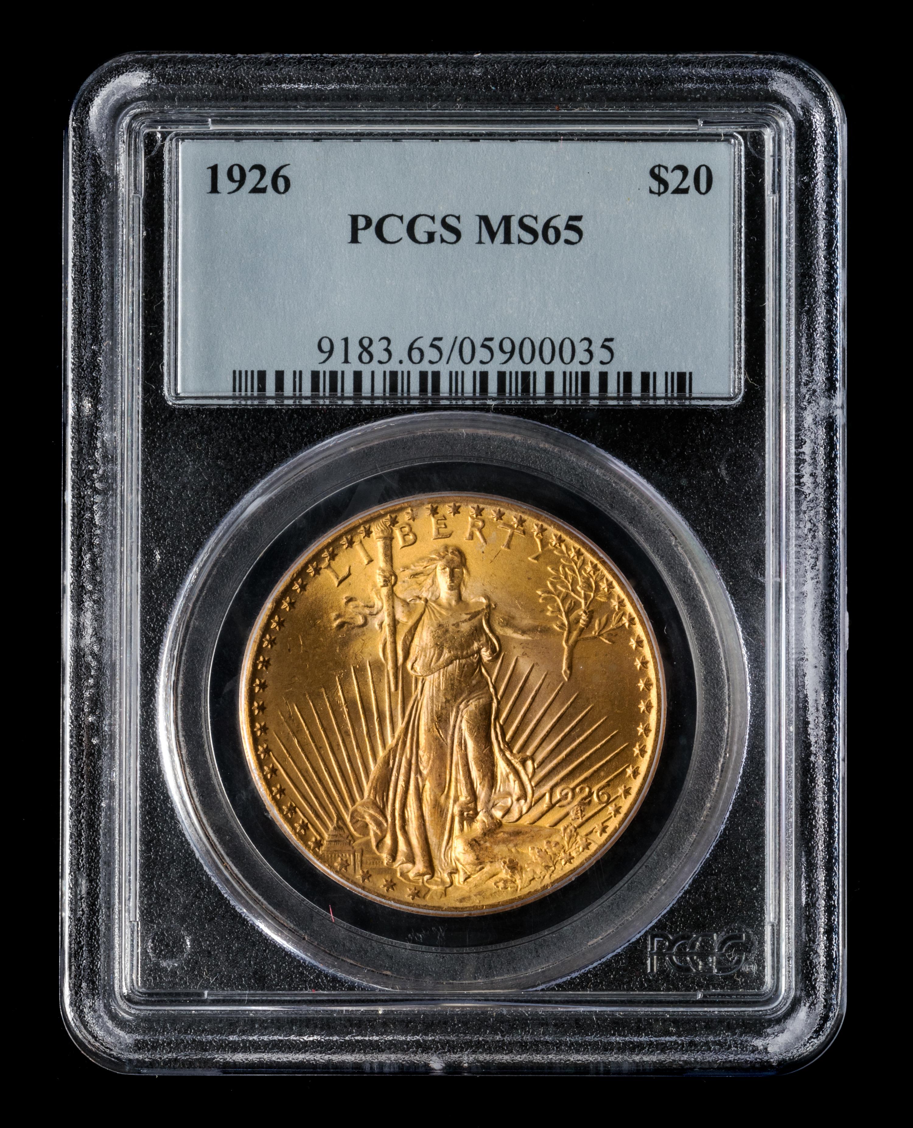 A United States 1926 St. Gaudens $20 Gold Coin