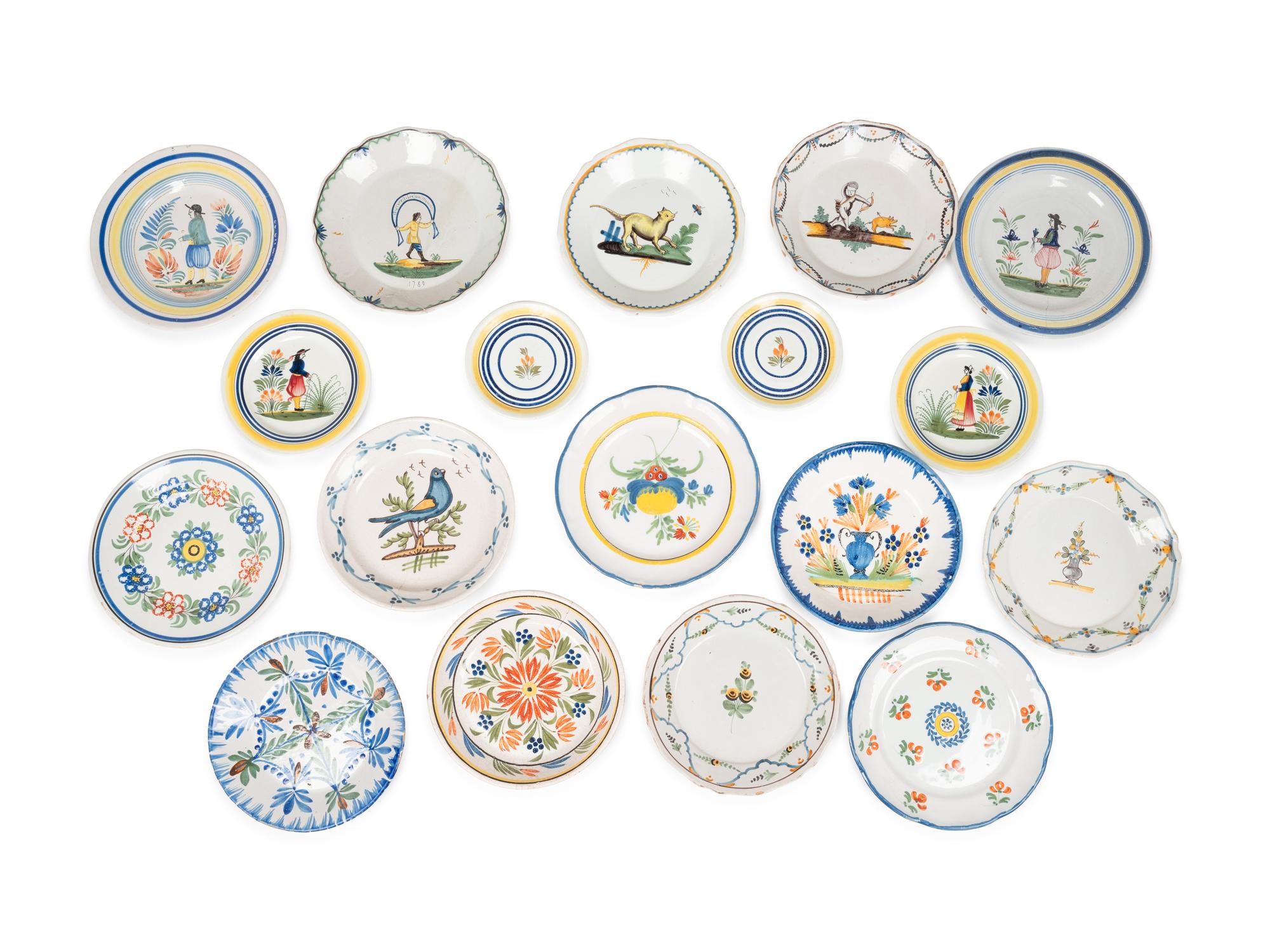 A Large Collection of Henriot Quimper Faience Pottery