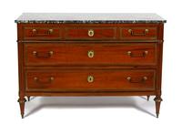 A Louis Philippe Style Gilt Metal Mounted Marble Top Commode — 19TH CENTURY