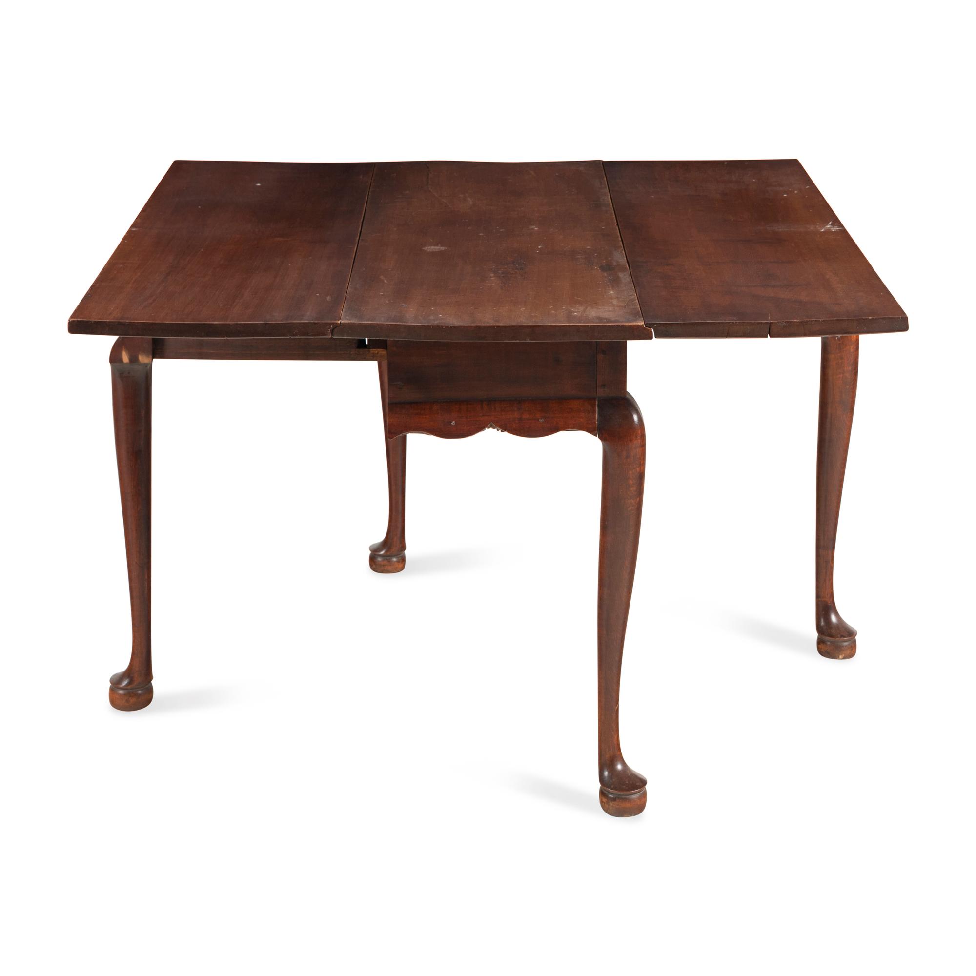 A Queen Anne Cherrywood Drop-Leaf Table